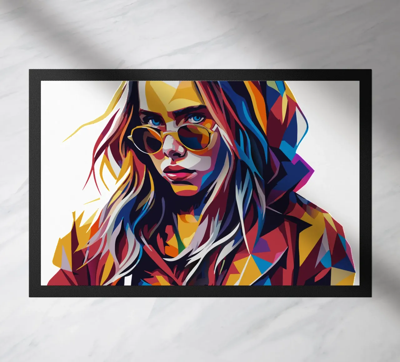 Billie Eilish Portrait in WPAP Pop Art zerbino da vectorartnesia