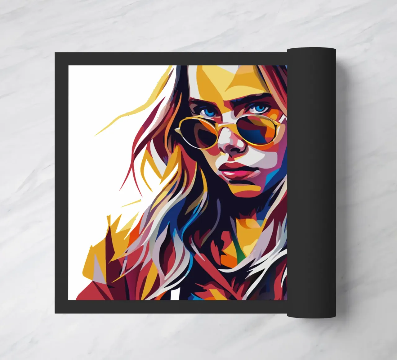 Billie Eilish Portrait in WPAP Pop Art zerbino da vectorartnesia