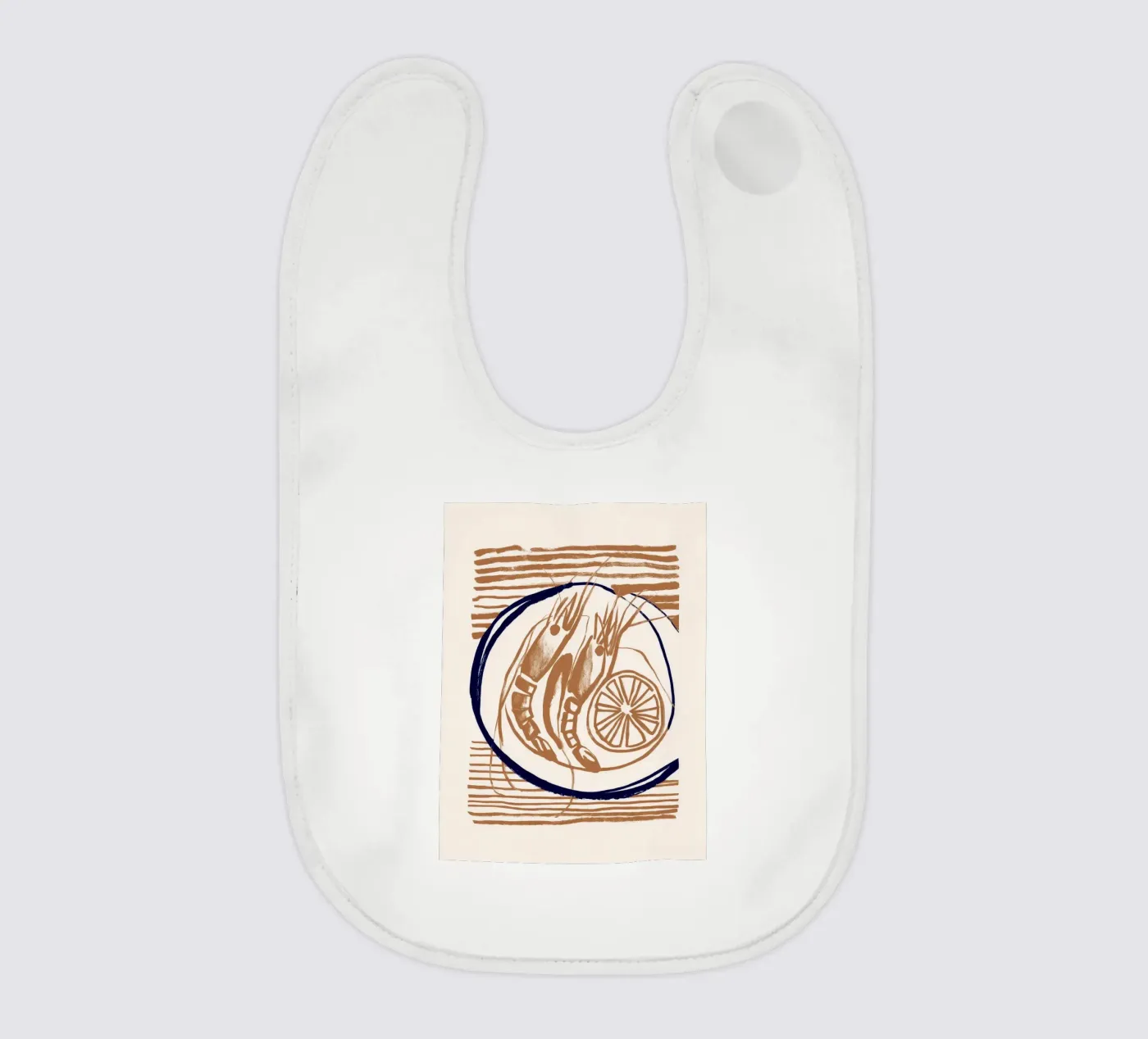 Gamberi e limone bavaglino da ThingDesign