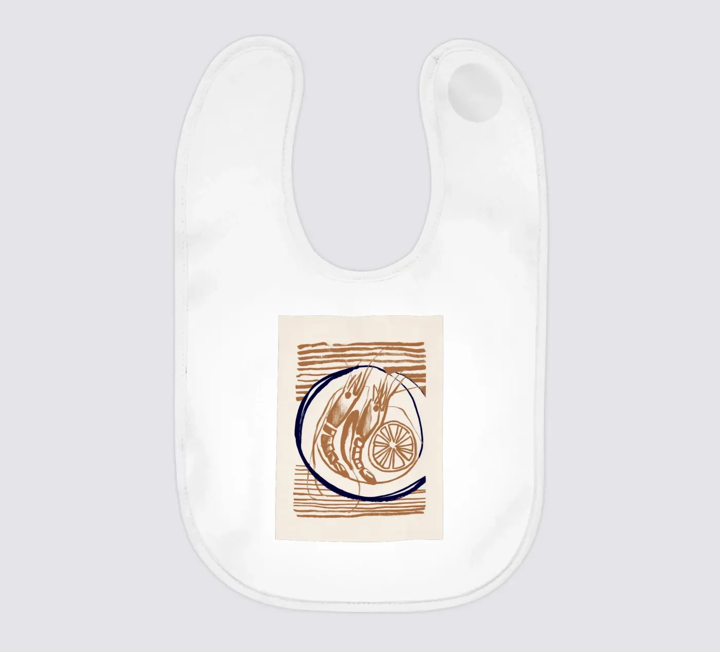 Gamberi e limone bavaglino da ThingDesign