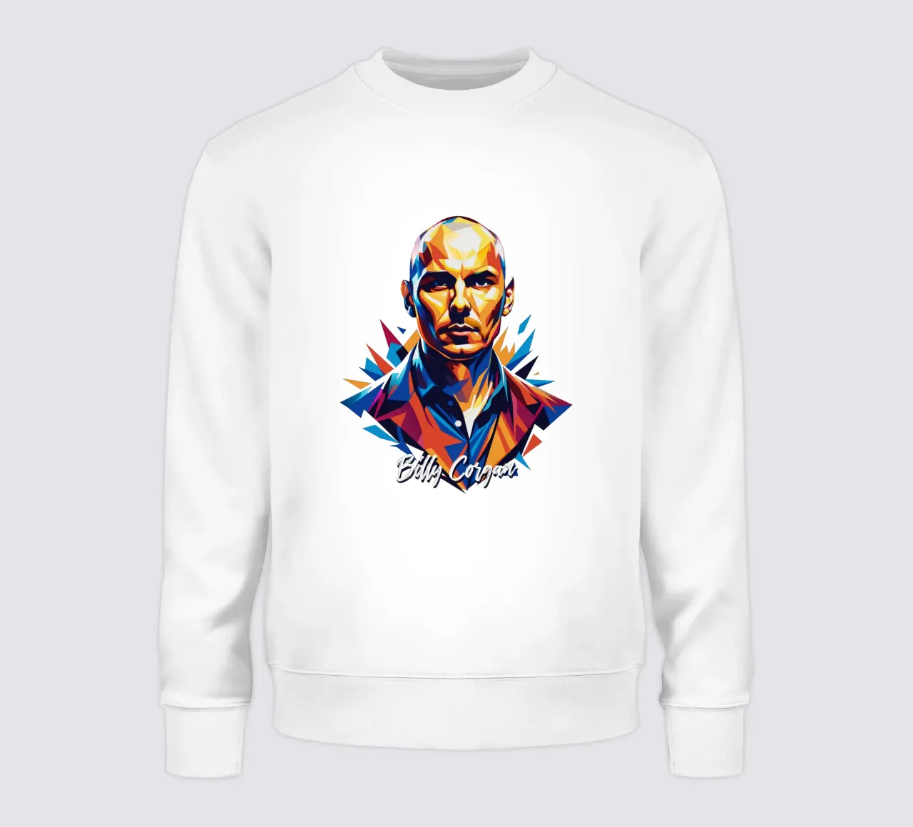Billy Corgan Portrait in WPAP Pop Art felpa da vectorartnesia