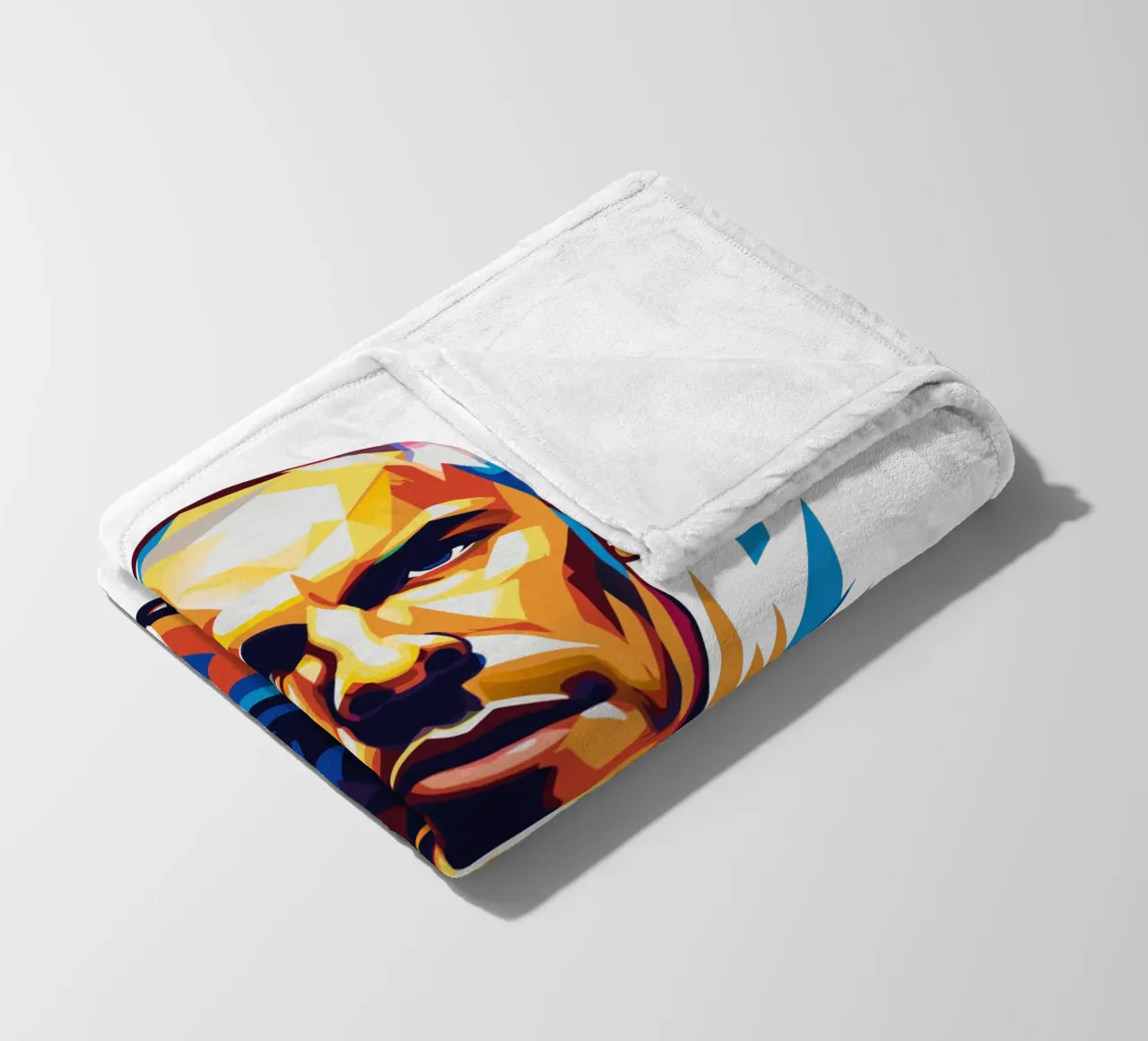 Billy Corgan Portrait in WPAP Pop Art coperta in pile da vectorartnesia