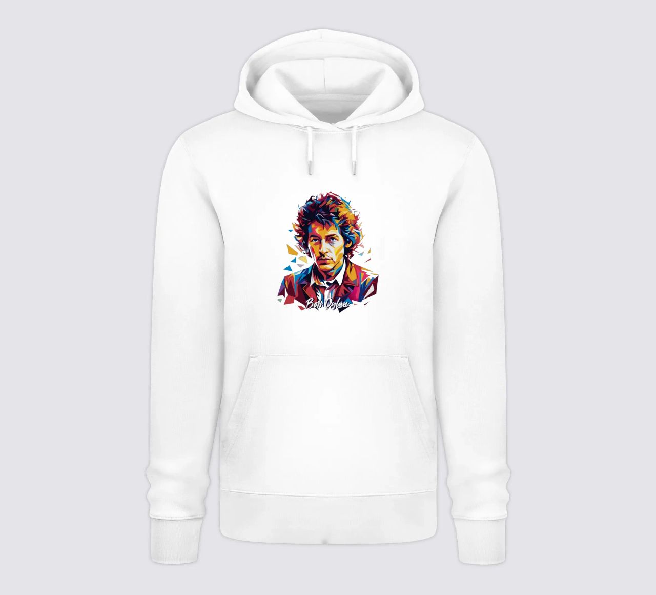 Bob Dylan Portrait in WPAP Pop Art felpa con cappuccio da vectorartnesia