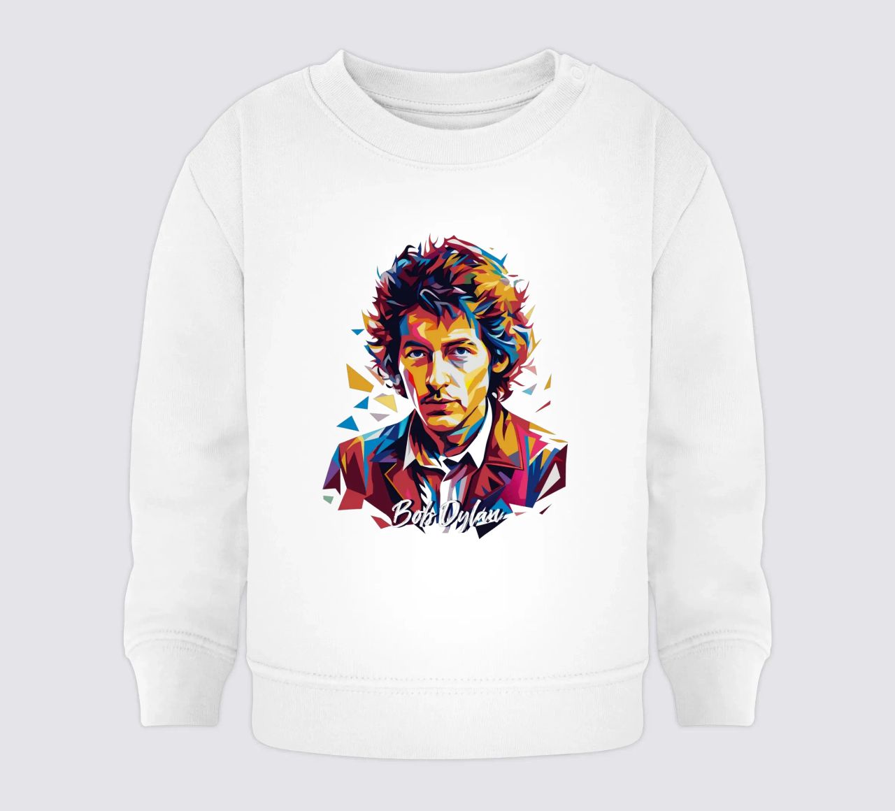 Bob Dylan Portrait in WPAP Pop Art felpa neonato da vectorartnesia