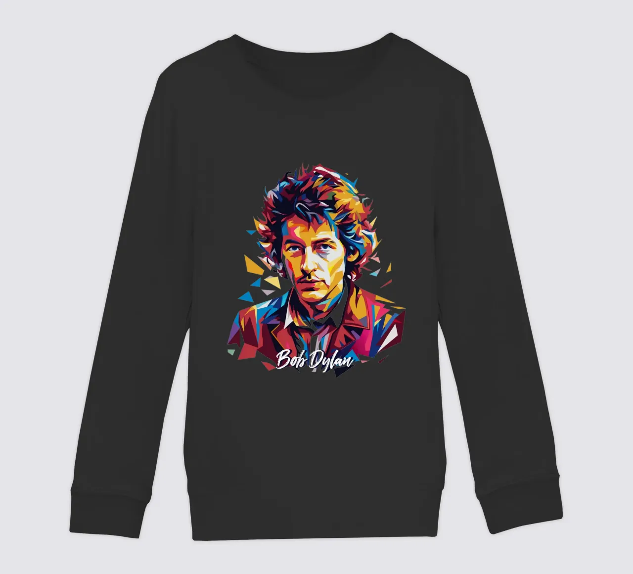 Bob Dylan Portrait in WPAP Pop Art felpa bambino da vectorartnesia