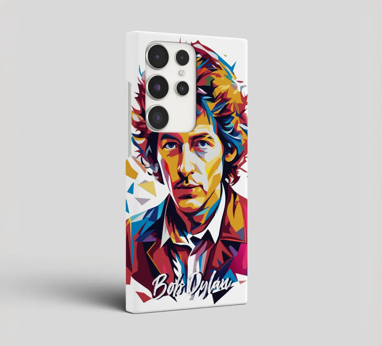Bob Dylan Portrait in WPAP Pop Art cover samsung da vectorartnesia
