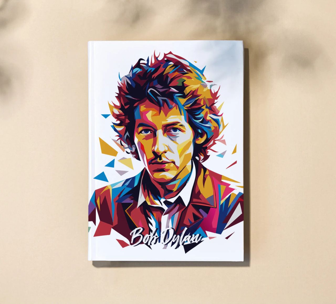 Bob Dylan Portrait in WPAP Pop Art diario da vectorartnesia