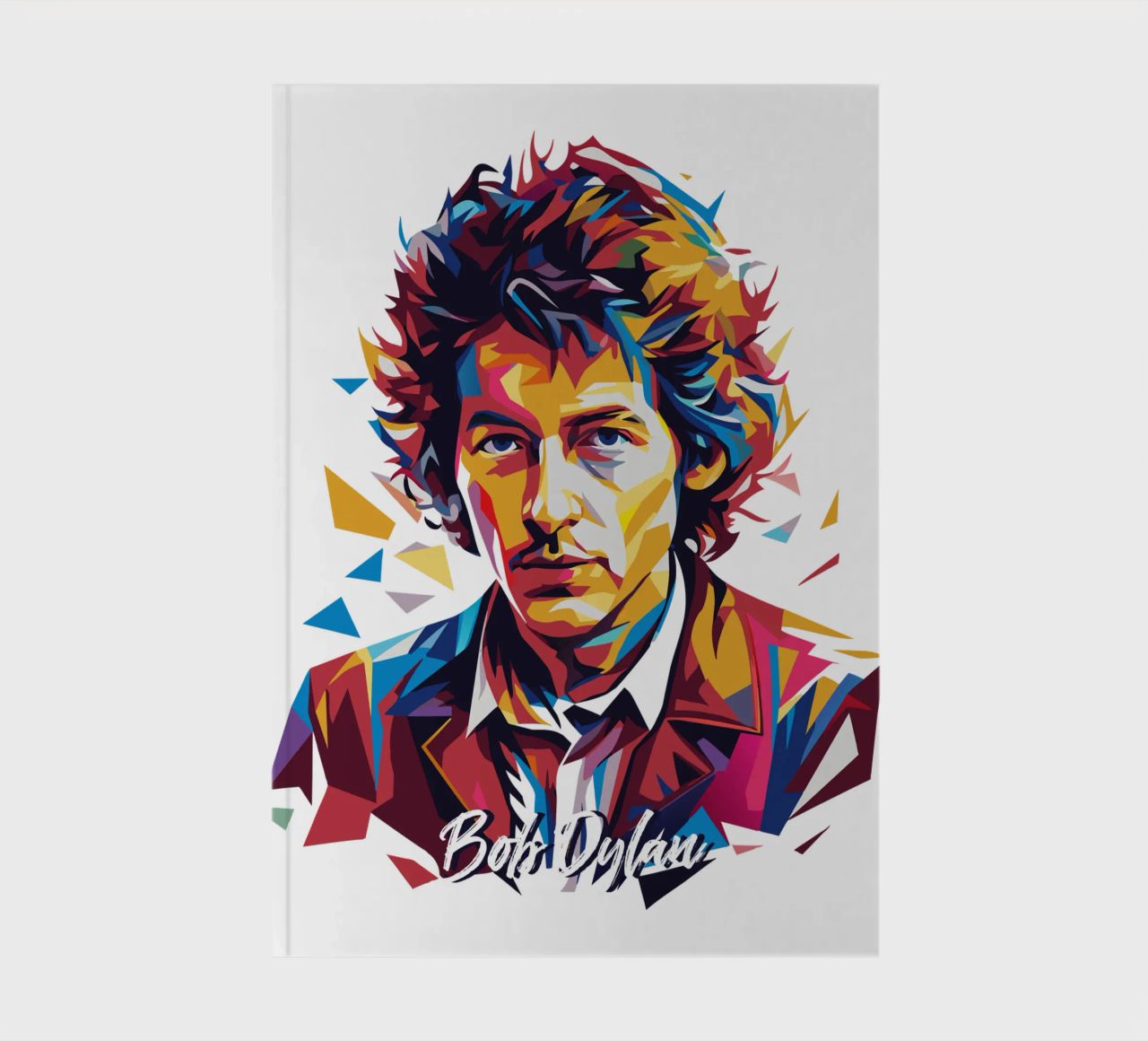 Bob Dylan Portrait in WPAP Pop Art diario da vectorartnesia