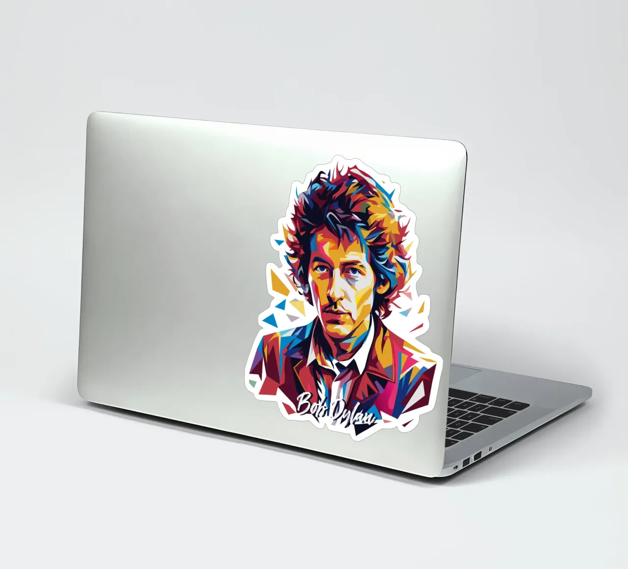 Bob Dylan Portrait in WPAP Pop Art adesivo da vectorartnesia