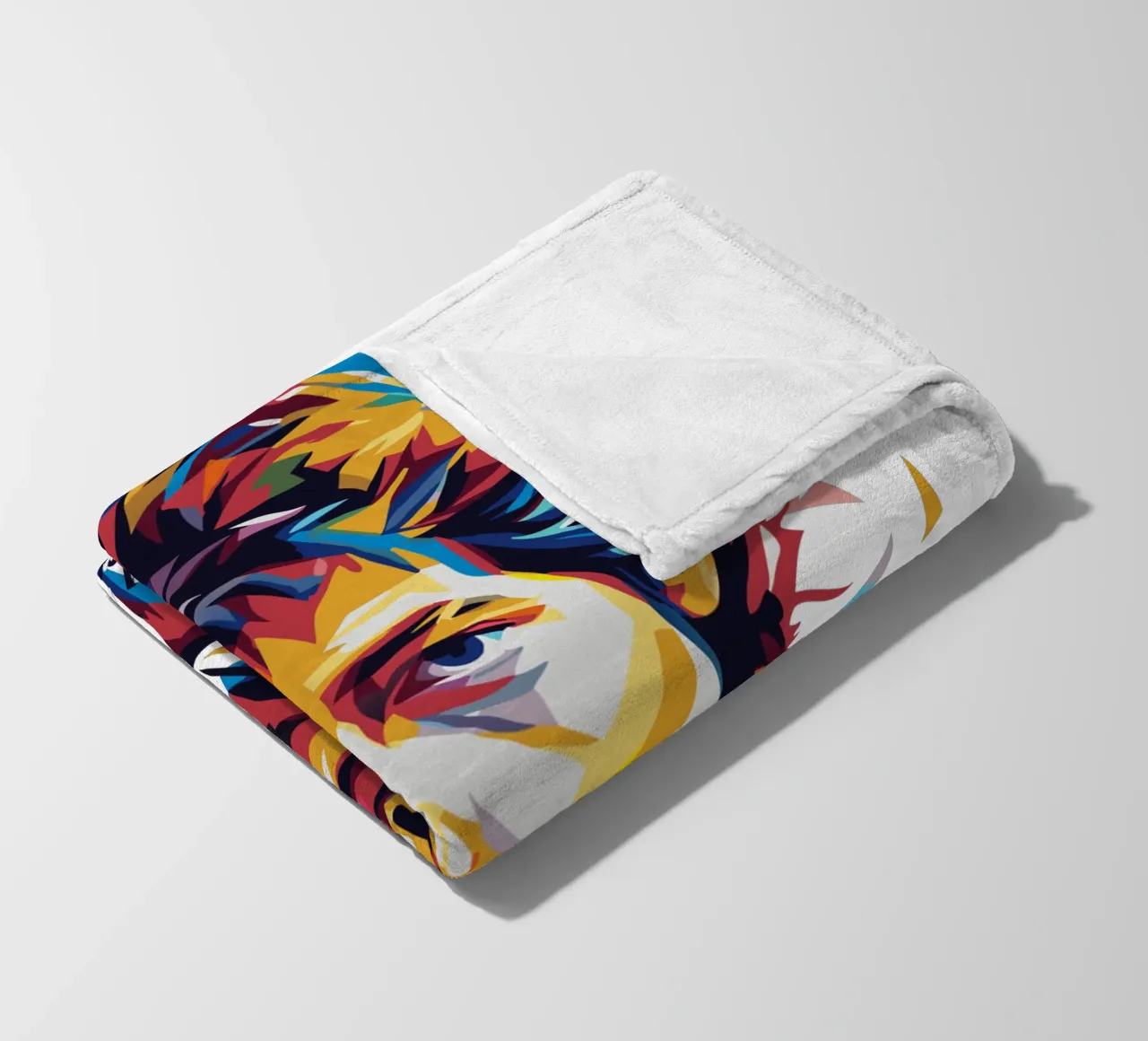 Bob Dylan Portrait in WPAP Pop Art coperta in pile da vectorartnesia