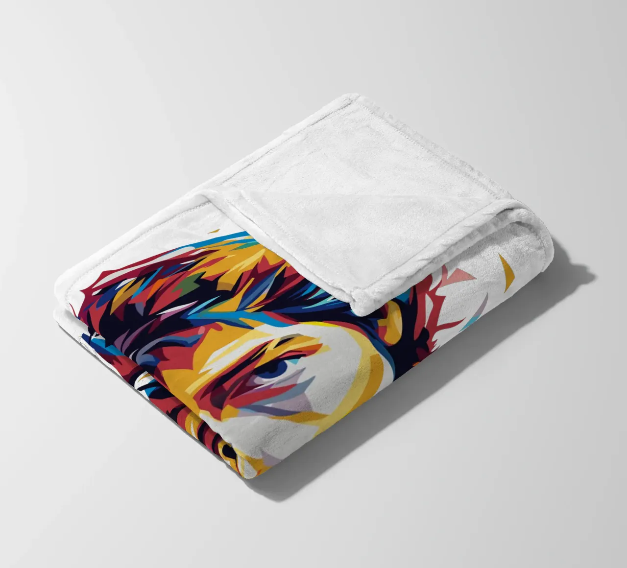 Bob Dylan Portrait in WPAP Pop Art Fleecedecke von vectorartnesia