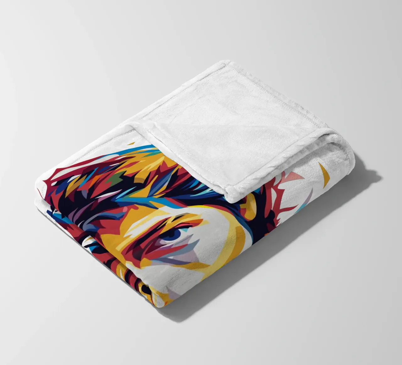 Bob Dylan Portrait in WPAP Pop Art coperta in pile da vectorartnesia