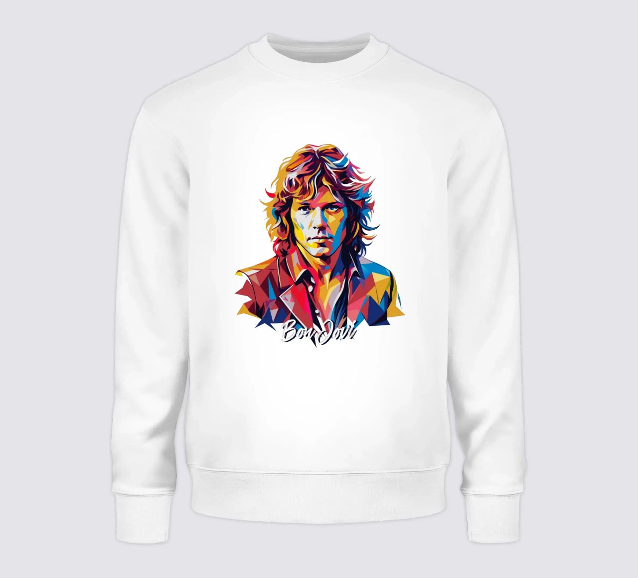 Bon Jovi Portrait in WPAP Pop Art felpa da vectorartnesia