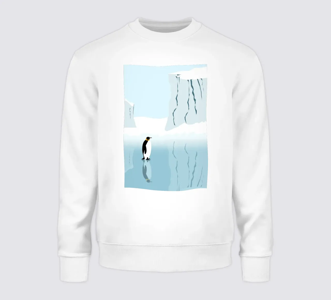 Penguin in the Antarktis felpa da minimalist designs