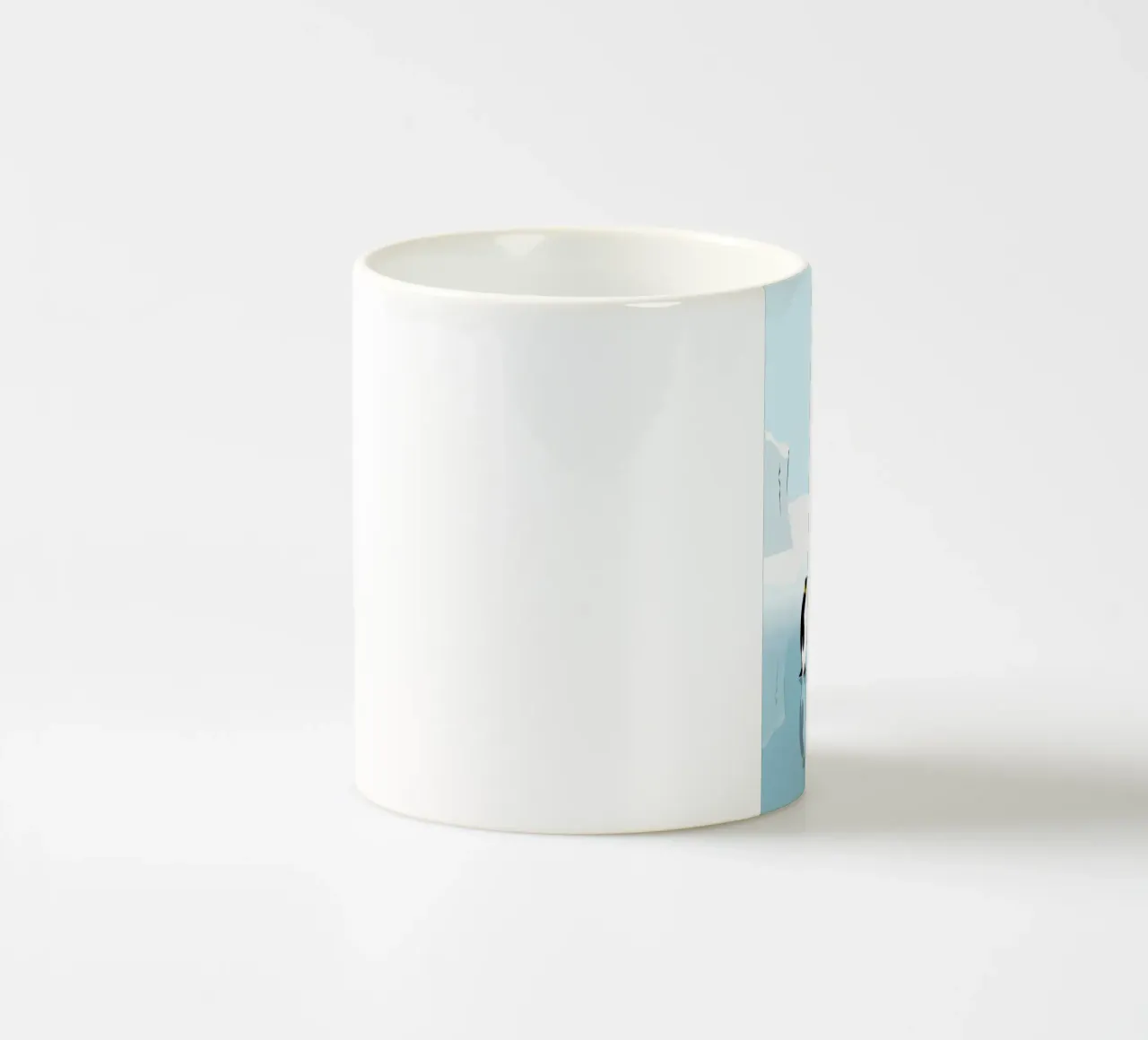 Penguin in the Antarktis tazza in ceramica da minimalist designs