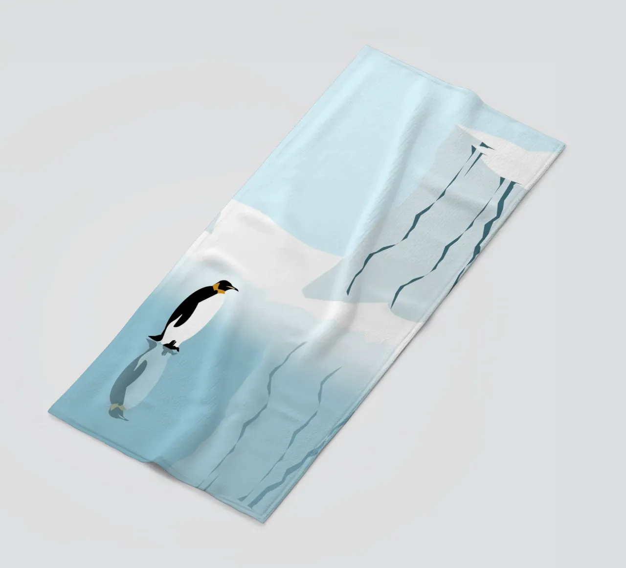 Penguin in the Antarktis telo mare da minimalist designs
