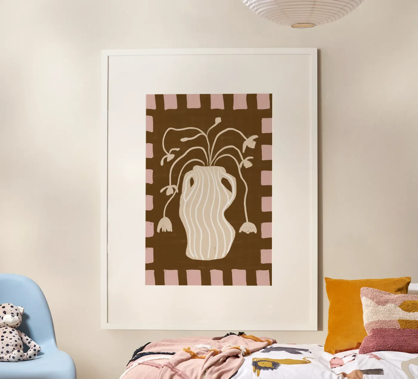 Minimalist Boho Vase Flower poster by theartconcept