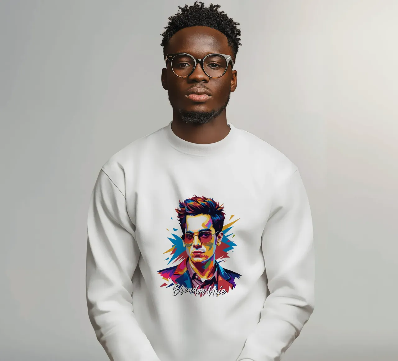 Brendon Urie Portrait in WPAP Pop Art felpa da vectorartnesia