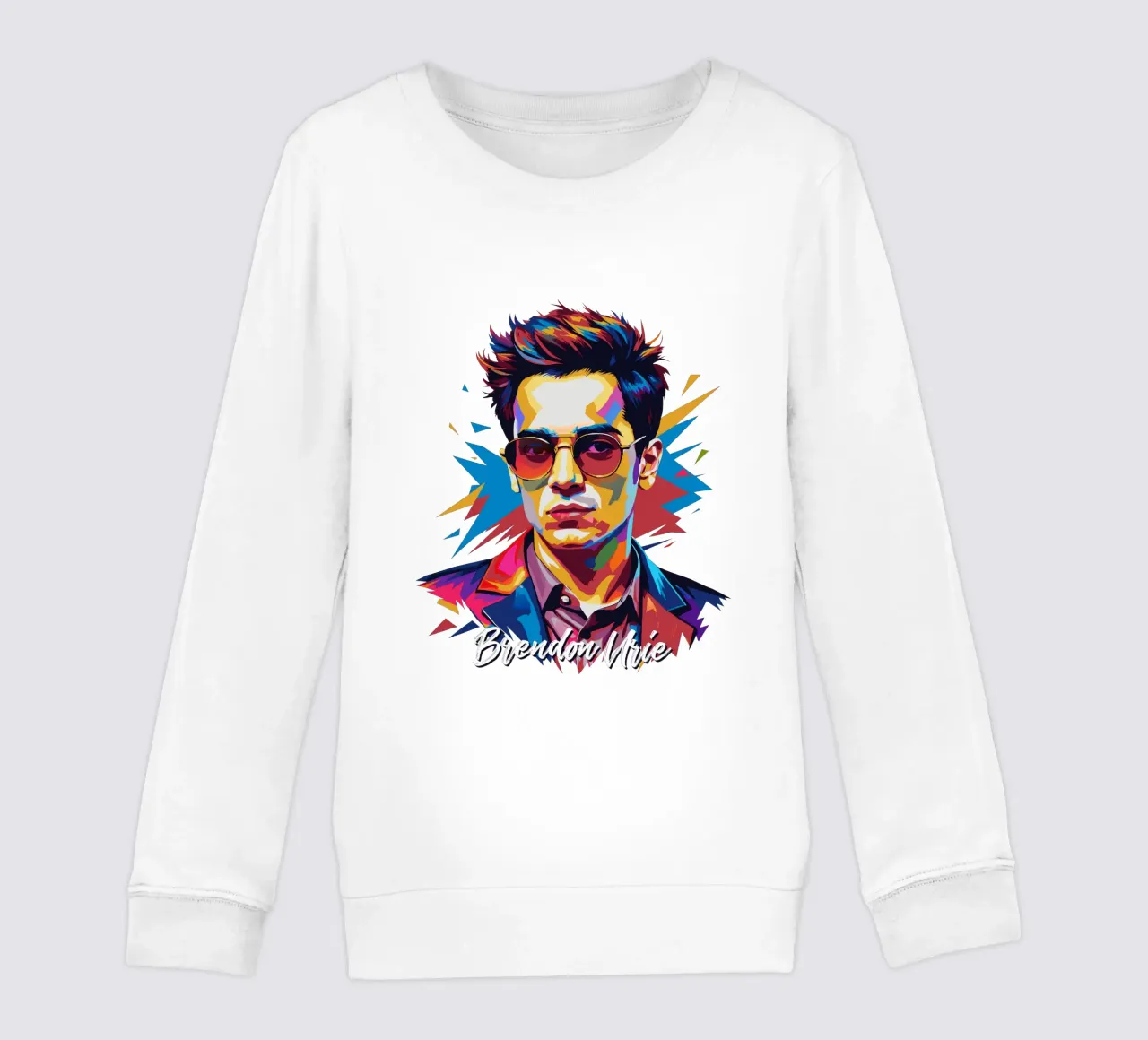 Brendon Urie Portrait in WPAP Pop Art felpa bambino da vectorartnesia