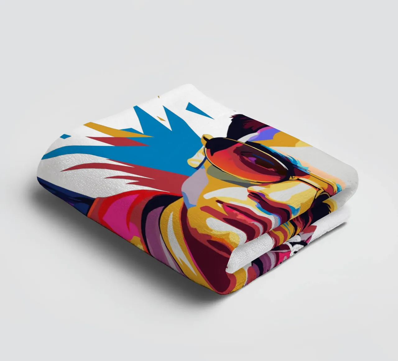 Brendon Urie Portrait in WPAP Pop Art asciugamano da bagno da vectorartnesia