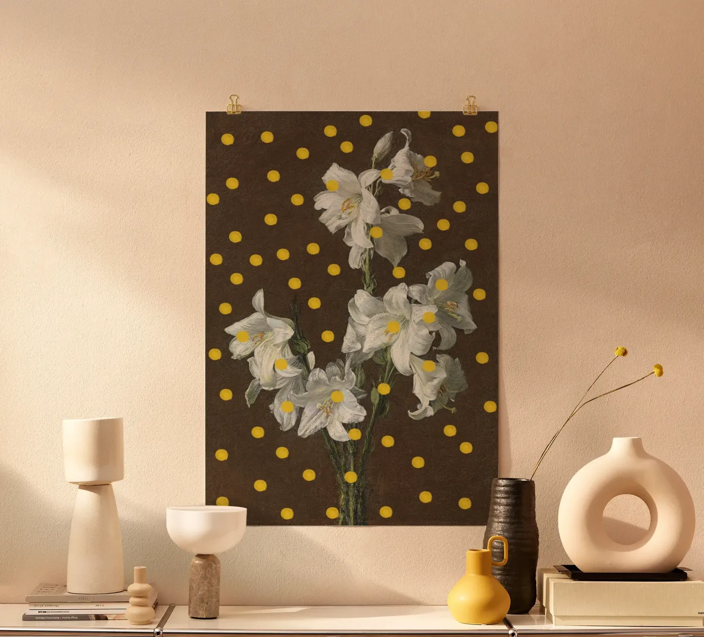 Floral Dots poster da theartconcept