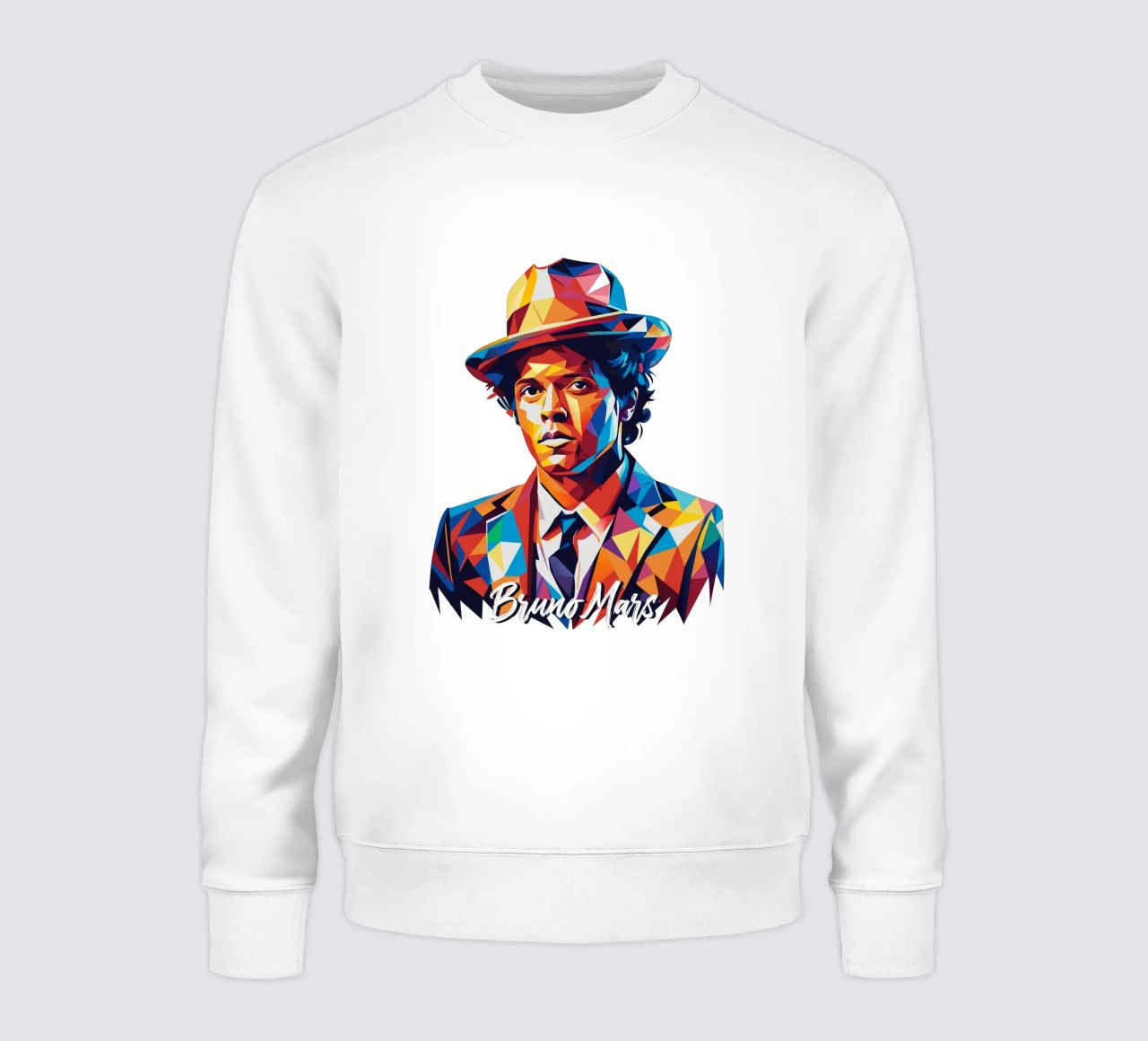 Bruno Mars Portrait in WPAP Pop Art felpa da vectorartnesia