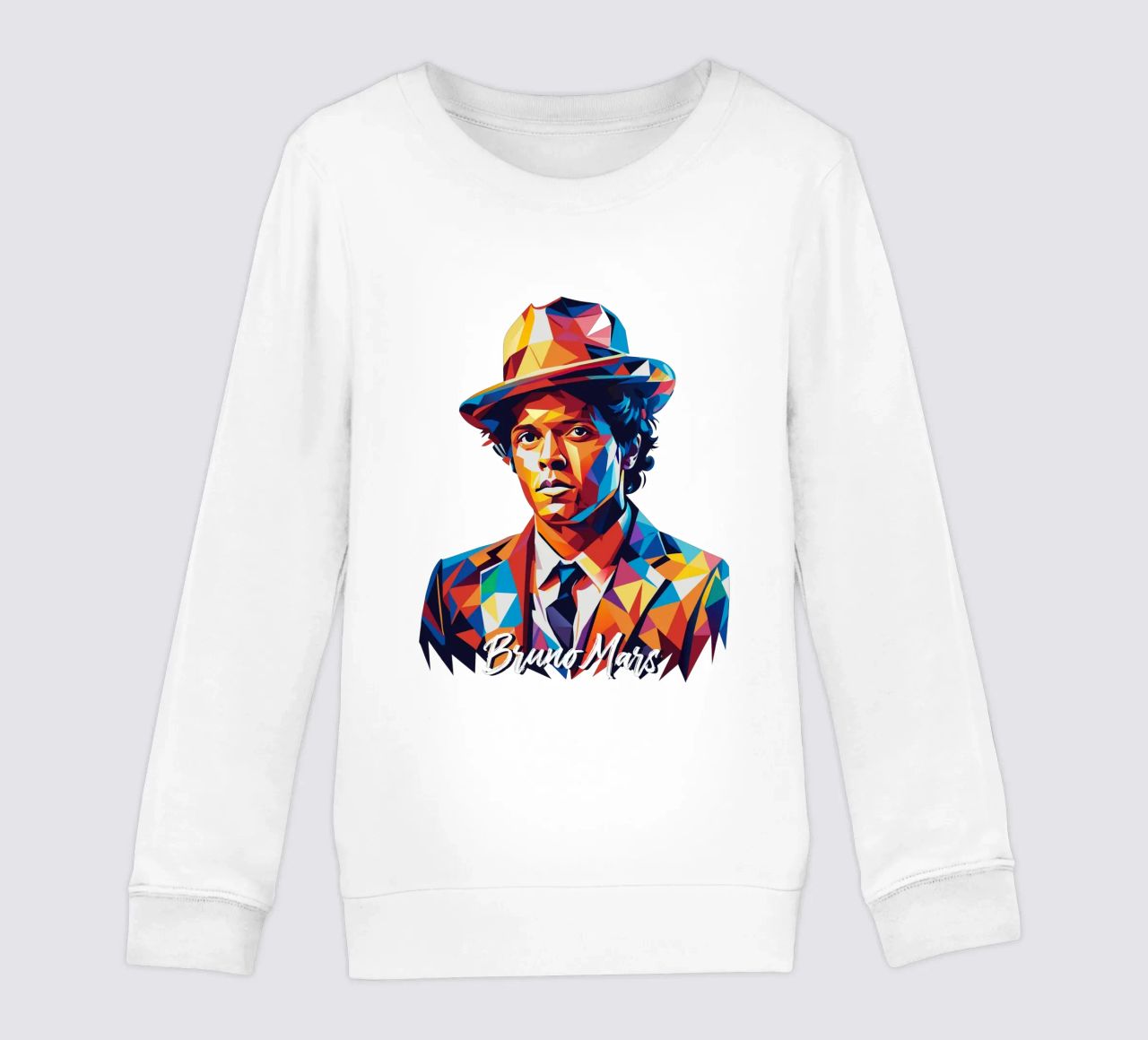 Bruno Mars Portrait in WPAP Pop Art felpa bambino da vectorartnesia