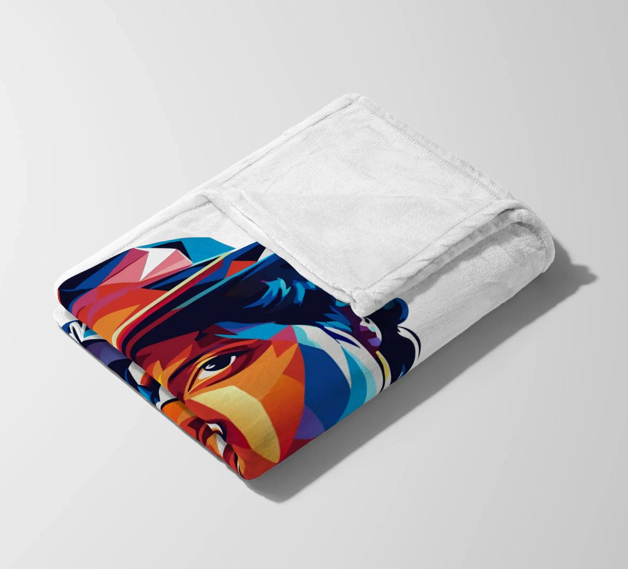 Bruno Mars Portrait in WPAP Pop Art coperta in pile da vectorartnesia