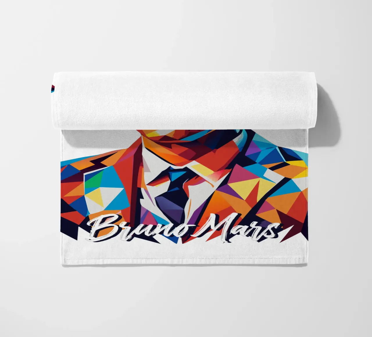 Bruno Mars Portrait in WPAP Pop Art telo mare da vectorartnesia