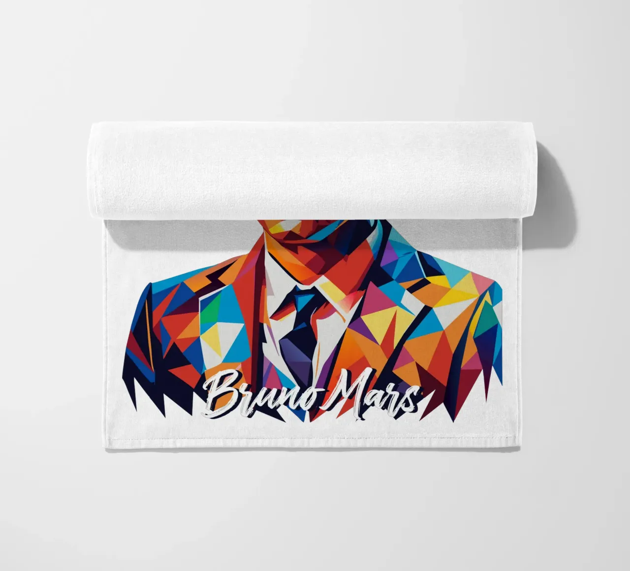 Bruno Mars Portrait in WPAP Pop Art telo mare da vectorartnesia