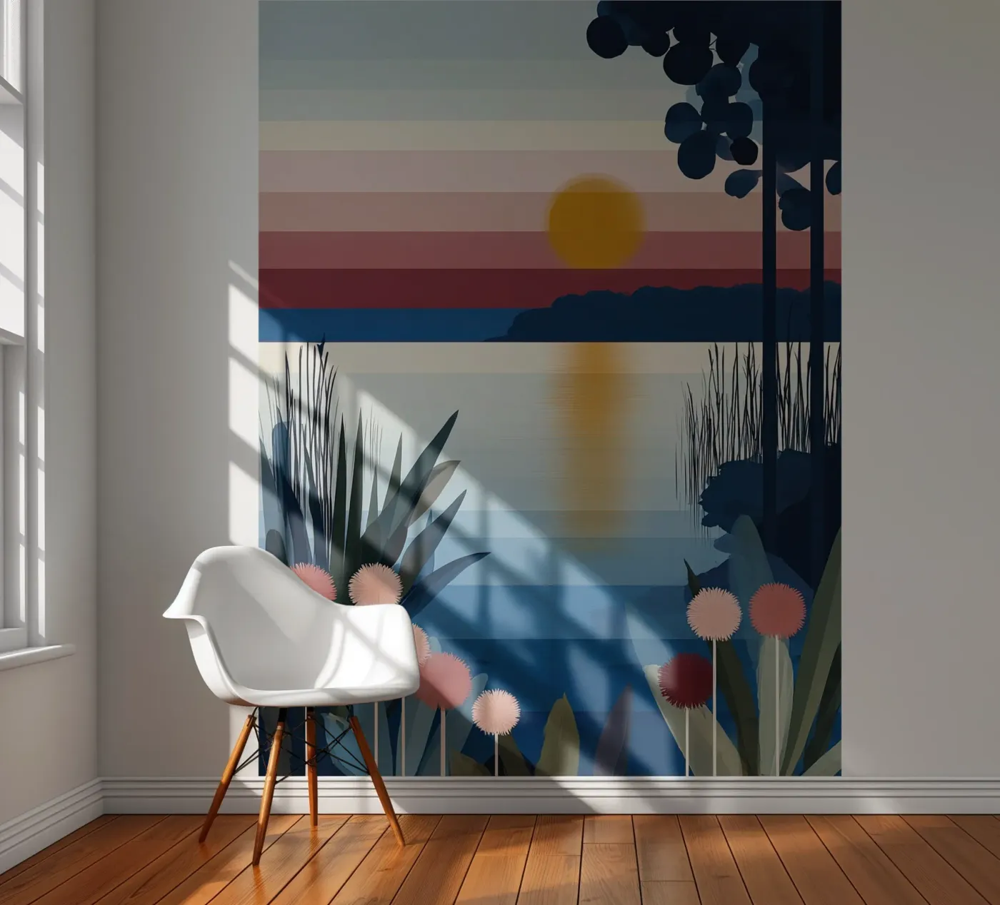 Sunset Lagoon fotobehang van Gaite