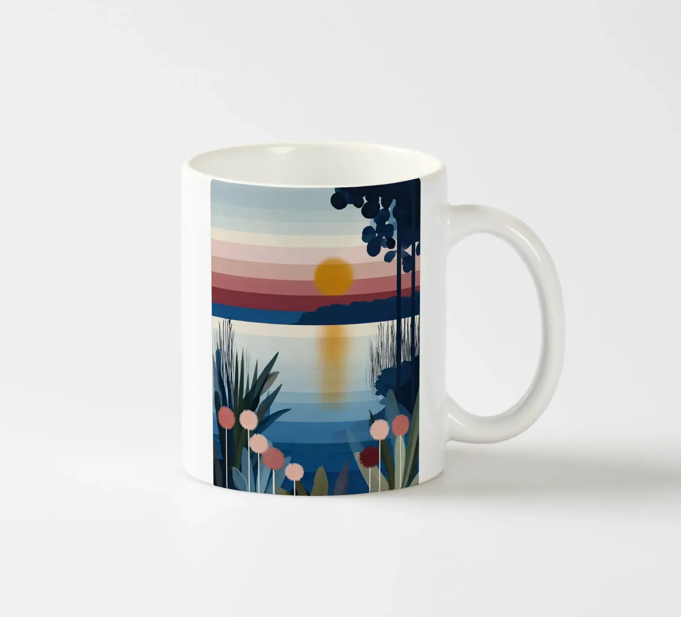 Sunset Lagoon ceramic mug by Gaite