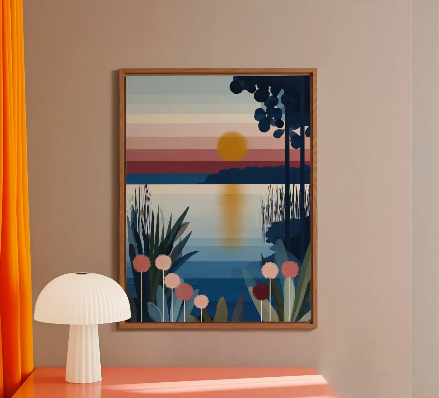 Sunset Lagoon forex plate by Gaite