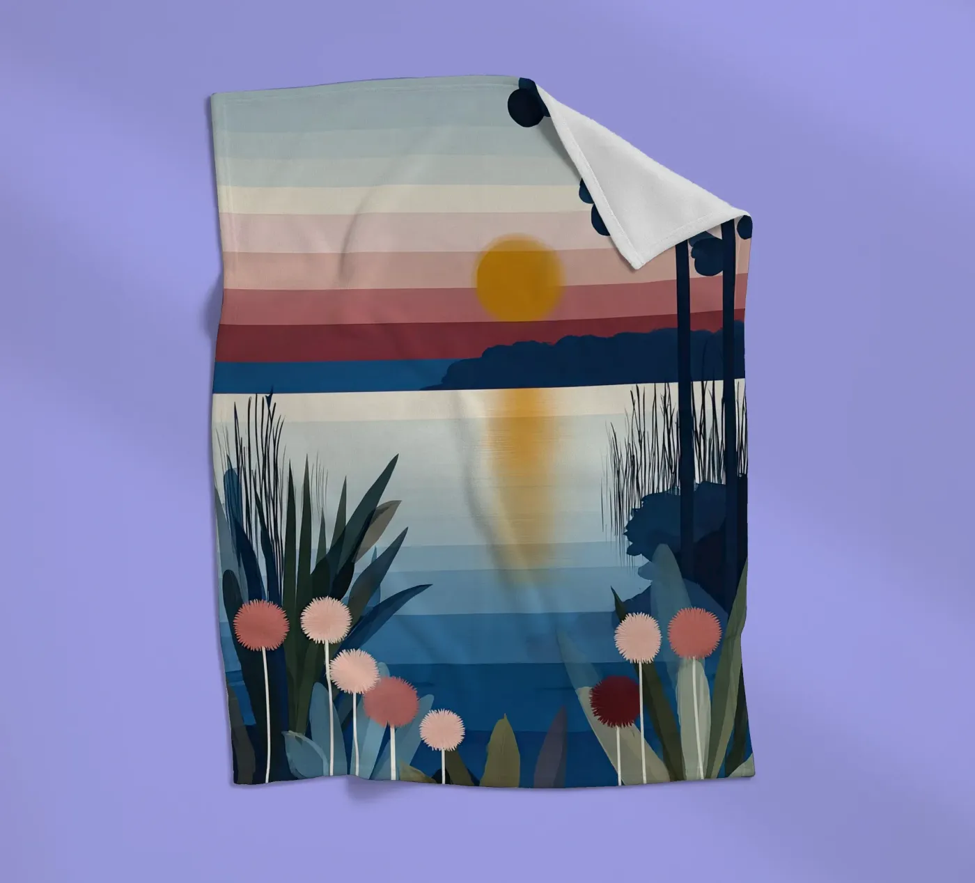 Sunset Lagoon fleecedeken van Gaite