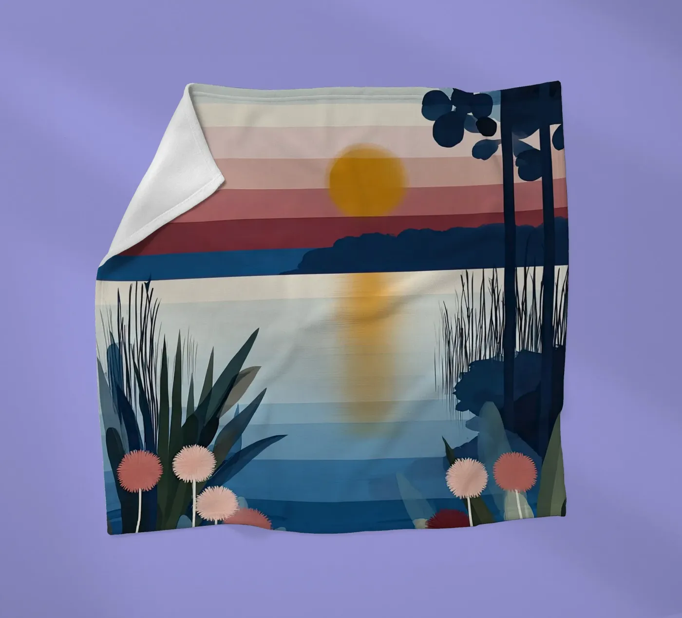 Sunset Lagoon fleecedeken van Gaite