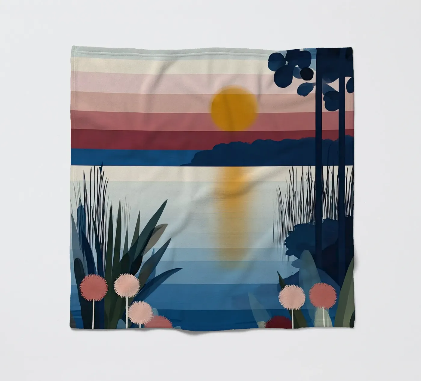 Sunset Lagoon fleecedeken van Gaite