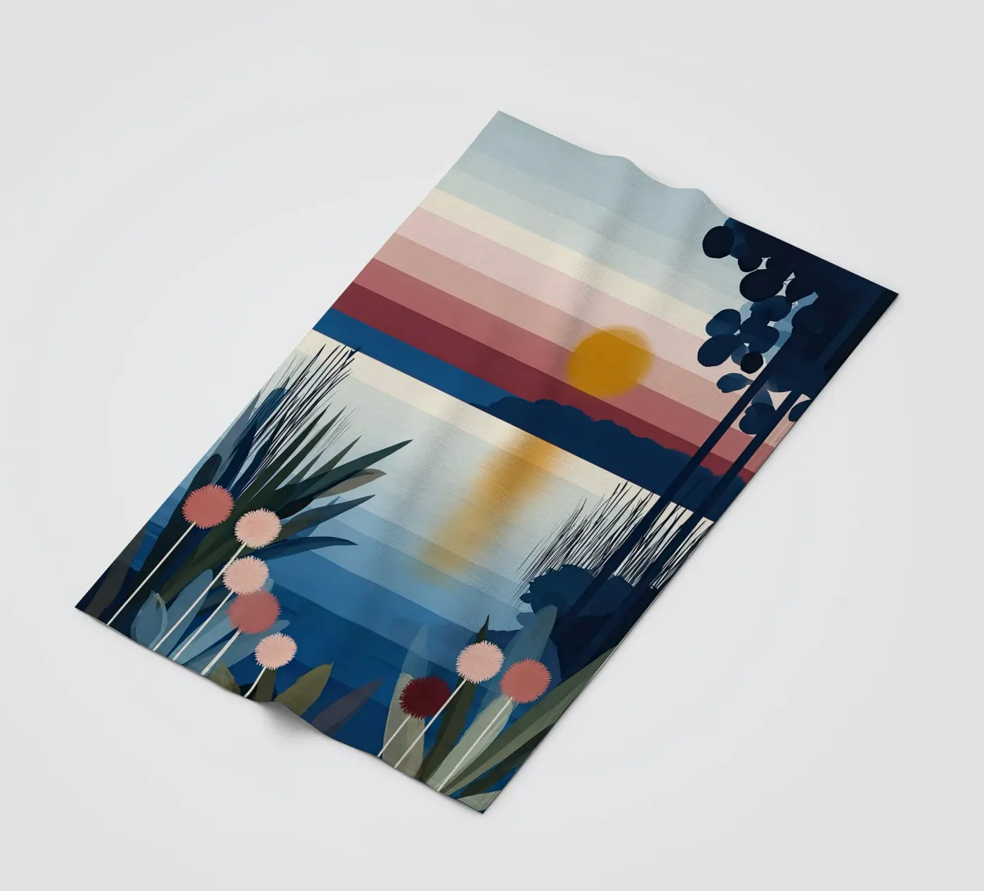 Sunset Lagoon fleecedeken van Gaite