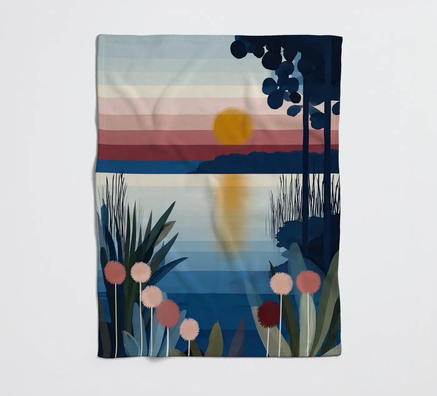 Sunset Lagoon fleecedeken van Gaite