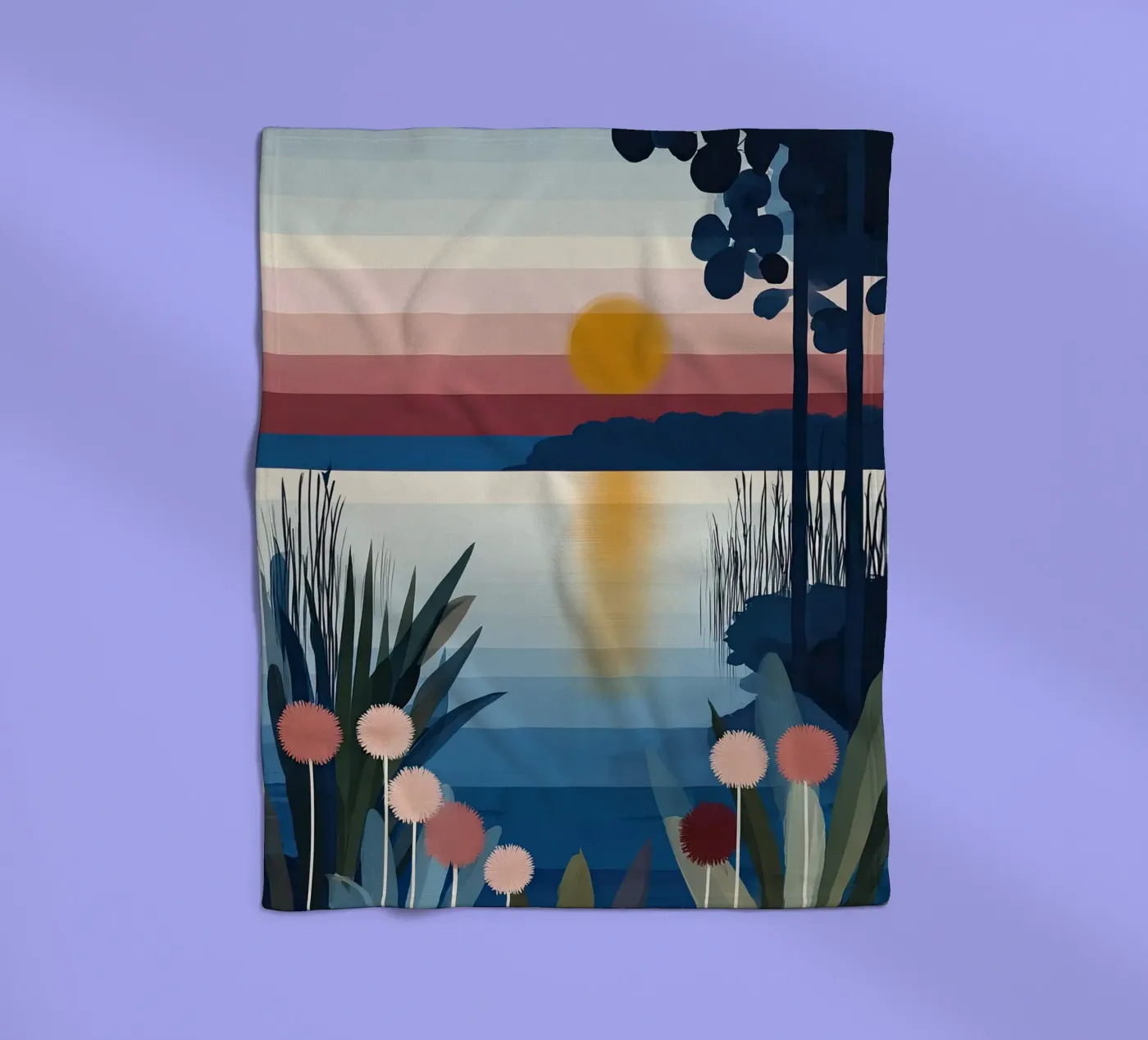 Sunset Lagoon fleecedeken van Gaite