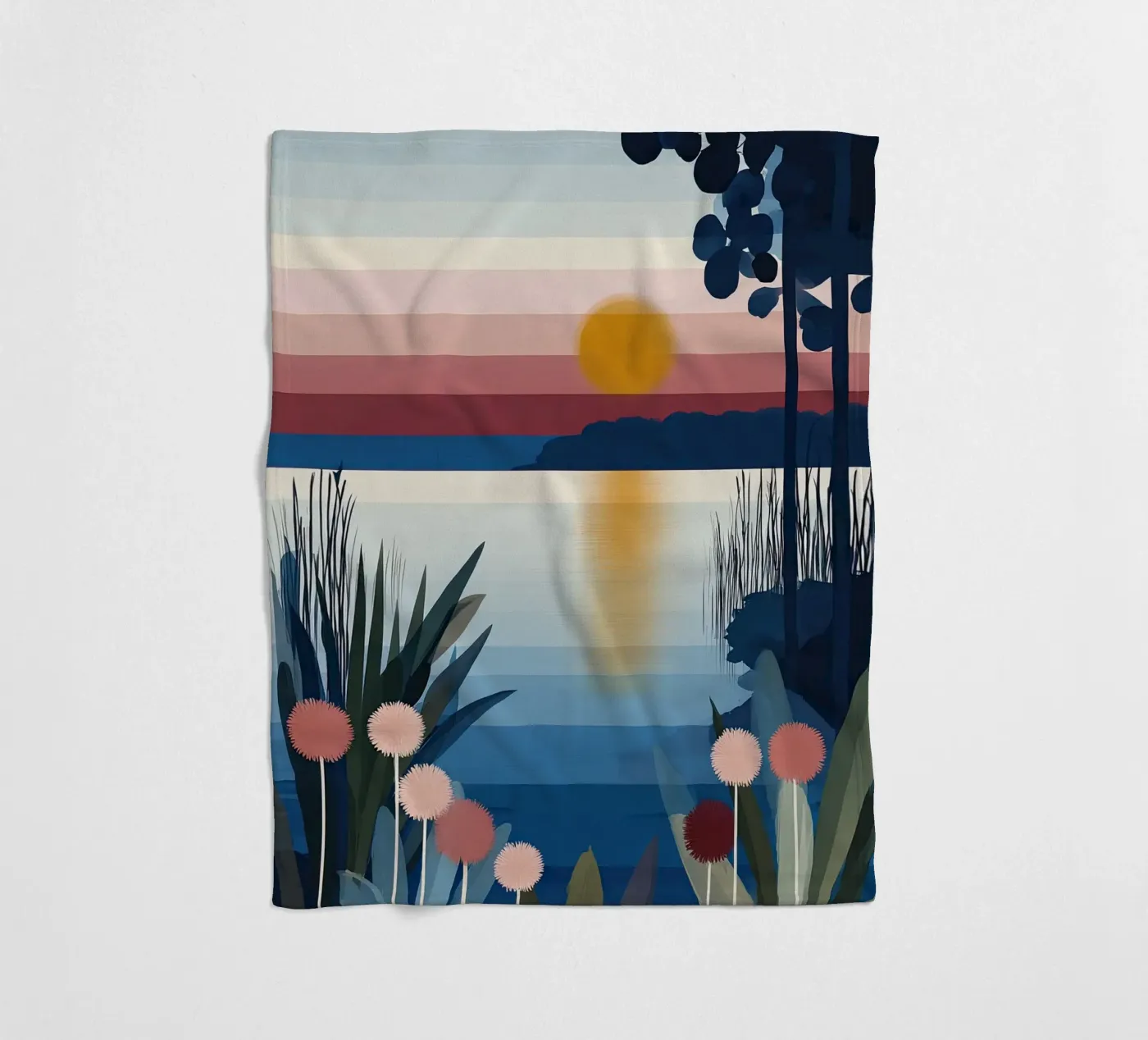 Sunset Lagoon fleecedeken van Gaite