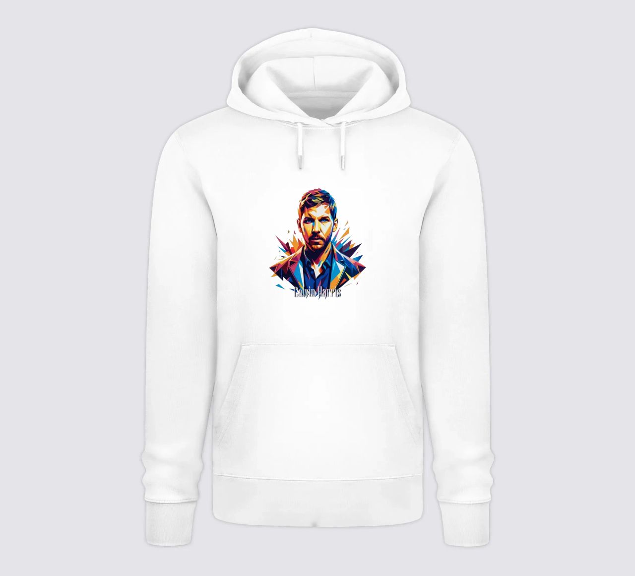 Calvin Harris Portrait in WPAP Pop Art felpa con cappuccio da vectorartnesia