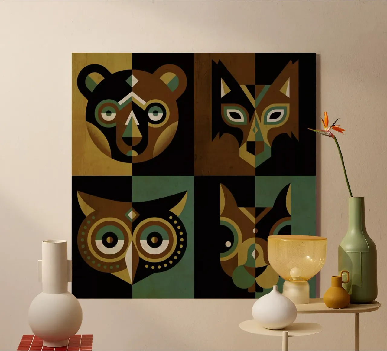 Wood Animals plexiglass da Oscar Odd Diodoro