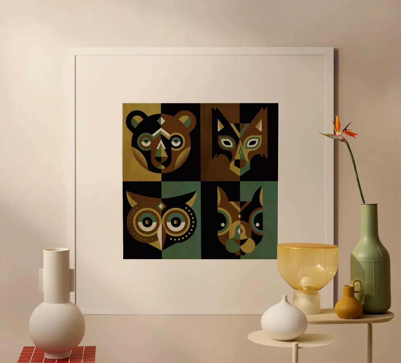 Wood Animals poster da Oscar Odd Diodoro