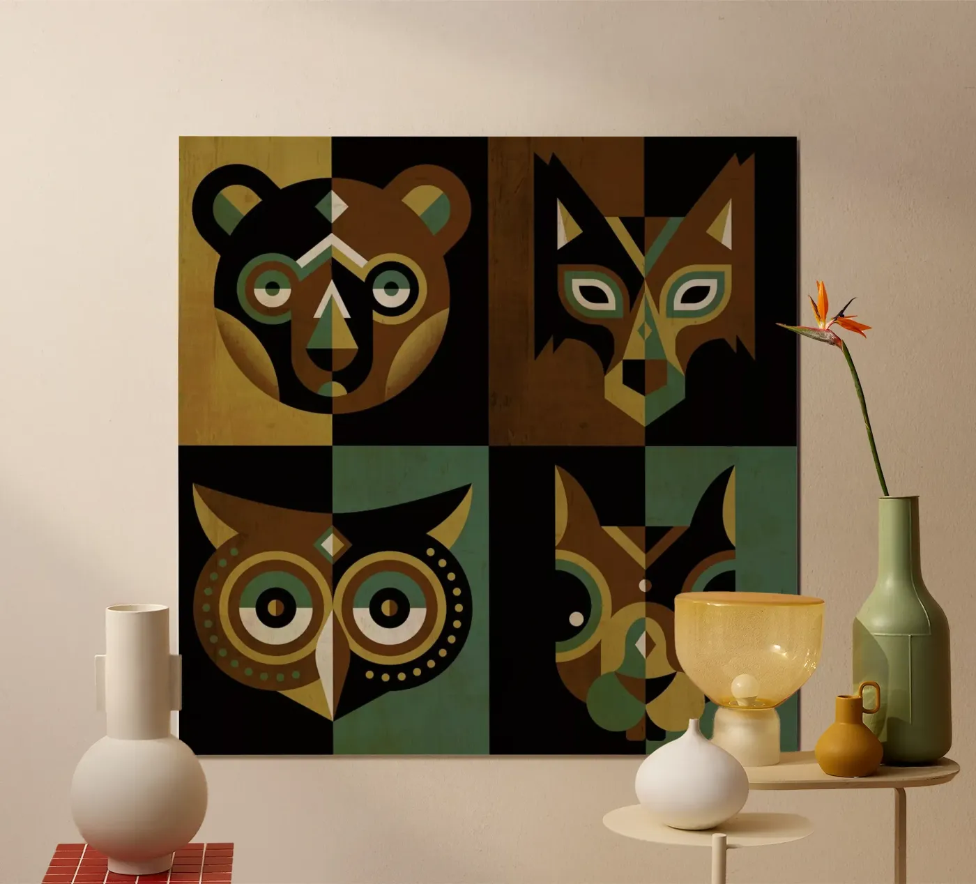 Wood Animals poster da Oscar Odd Diodoro
