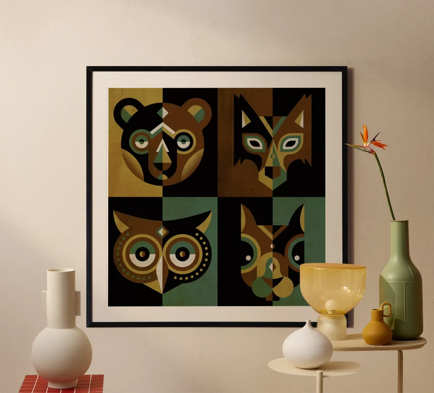 Wood Animals poster da Oscar Odd Diodoro