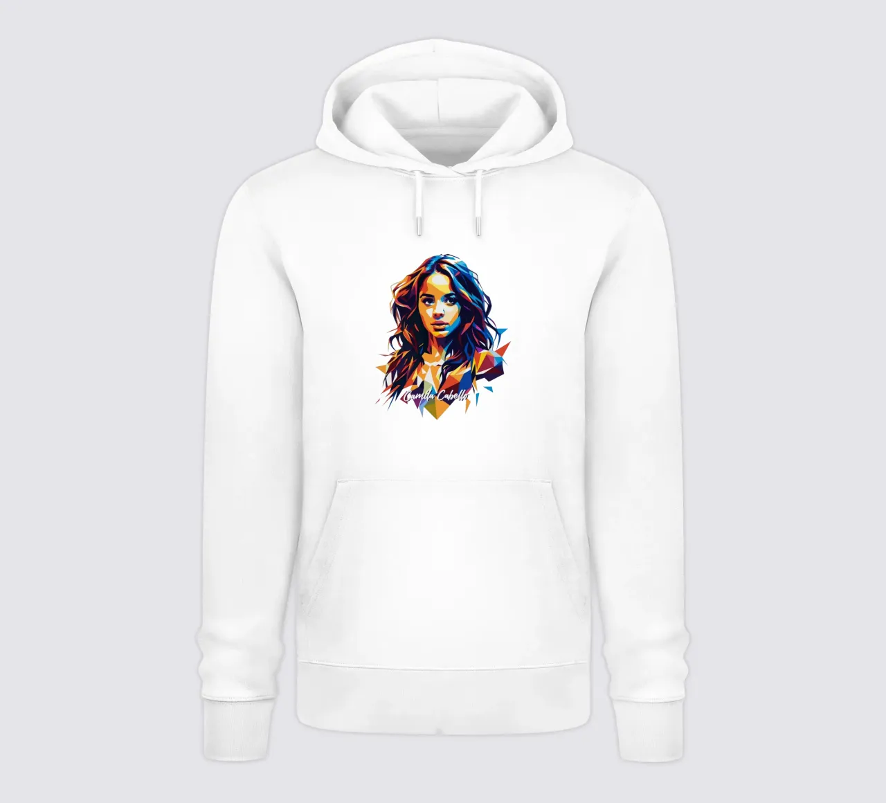 Camila Cabello Portrait in WPAP Pop Art felpa con cappuccio da vectorartnesia
