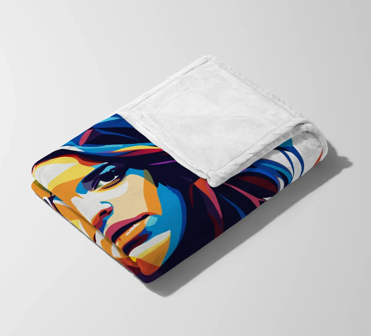 Camila Cabello Portrait in WPAP Pop Art coperta in pile da vectorartnesia