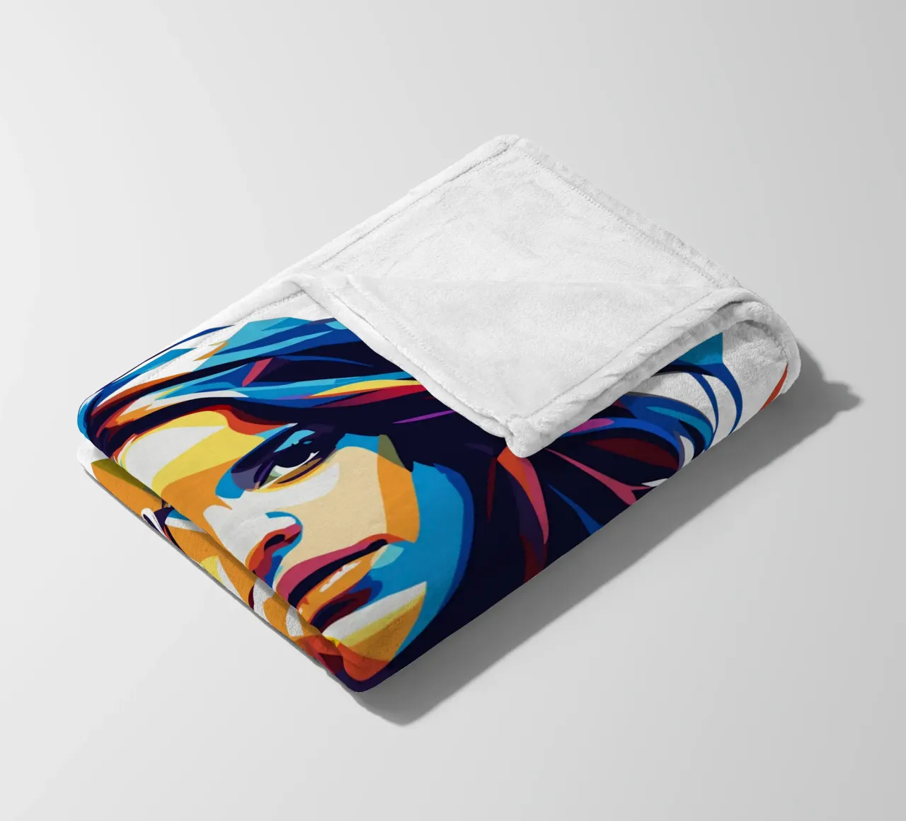 Camila Cabello Portrait in WPAP Pop Art coperta in pile da vectorartnesia