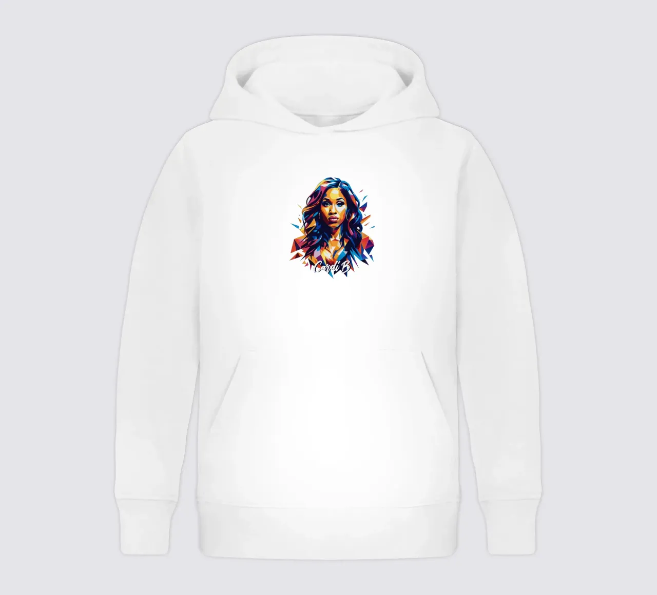 Cardi B Portrait in WPAP Pop Art felpa bambino con cappuccio da vectorartnesia