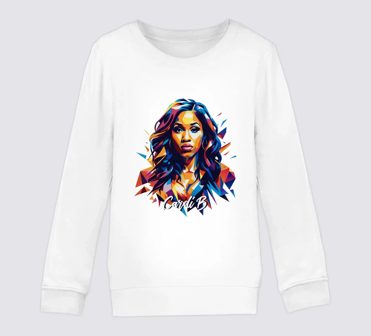 Cardi B Portrait in WPAP Pop Art felpa bambino da vectorartnesia